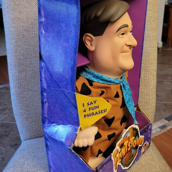 The Flintstones Movie - Talking Fred - Talking Figure 4 Phrases New In Box 1993 - Picture 6 of 6